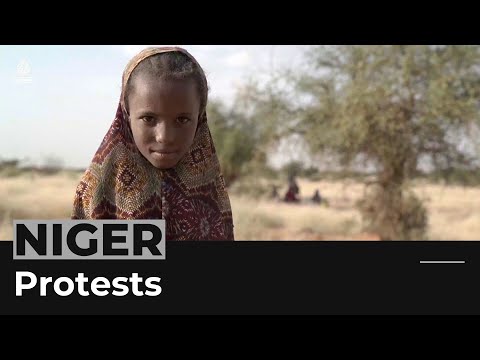 Protest in niger against french military presence, food costs