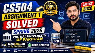 CS504 Assignment 1 Solution Spring 2026 | Software Engineering-I | Virtual University of Pakistan