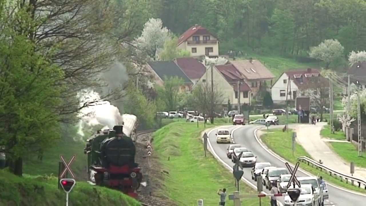 Gőzmozdonyos különvonat a Bakonyvasúton