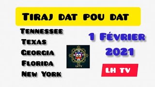 Tiraj dat pou dat: Tennesse Texas Georgia/flori/e New-York (01/02/2021 jiska 01/02/2025.) @lhtv1147 