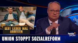 Bürgergeld-Blockade: Kommt die Hartz IV-Reform jemals? | heute-show vom 18.11.2022