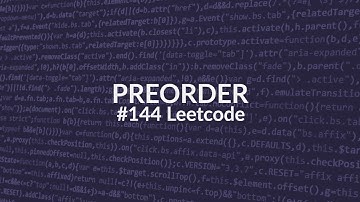 Binary Tree Preorder Traversal  - Leetcode #144