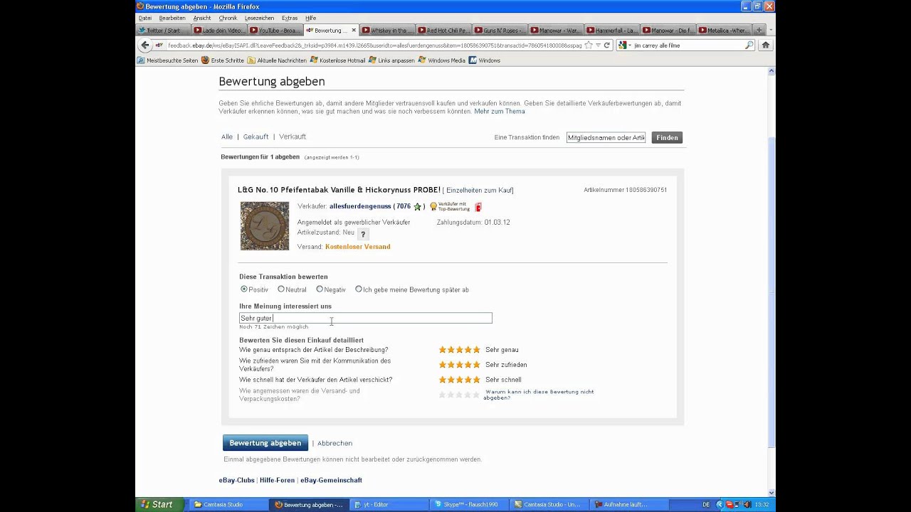 ebay: Bewertungen abgeben - YouTube