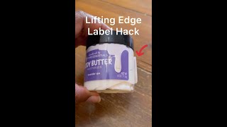 Label Hack! How to make edges of labels lay down