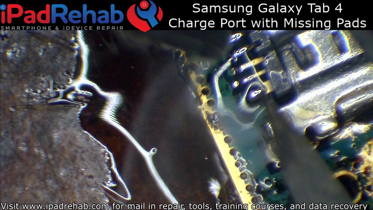 Samsung Galaxy Tab 4 Charge Port with Missing Pads