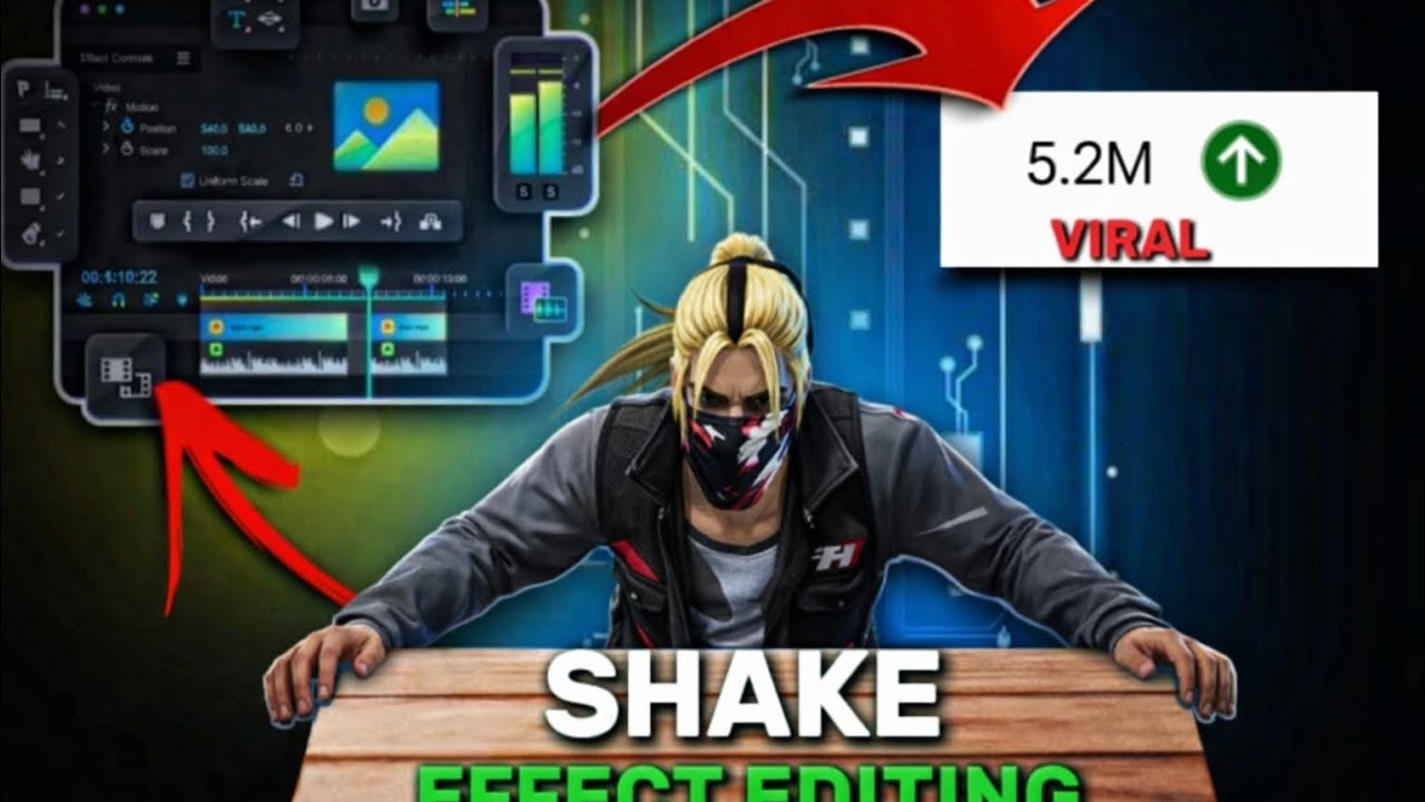 SHAKE effect EDITING Tutorial in CAPCUT how to add shake effect in free fire❤@zfxffx