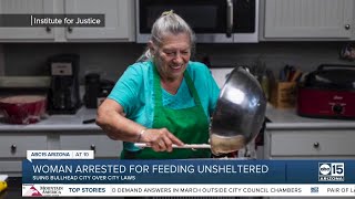 Woman arrested in Bullhead City after feeding homeless