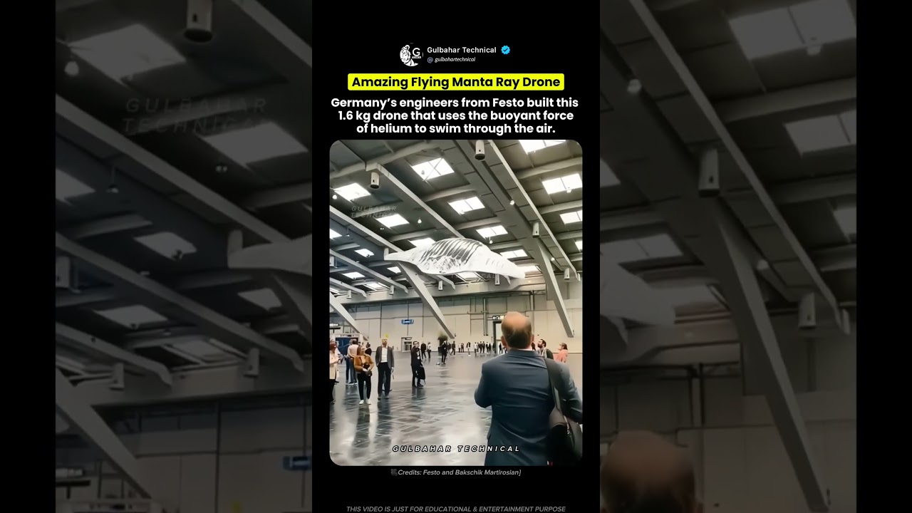 Germany’s Flying Manta Ray Drone Is Unreal! 🐋🔥