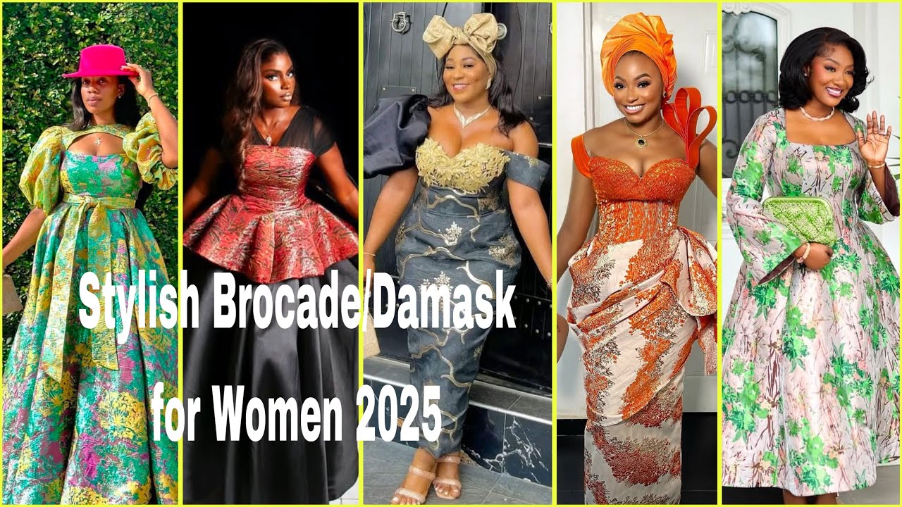 🔥2025 Gorgeous Brocades/Damask styles for women 