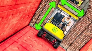 СКИЛЛ ТЕСТ ПЕРФЕКЦИОНИСТА! ГОЛЬФКАР ВЕЗДЕ ПРОЛЕЗЕТ :D GTA 5 ONLINE (ГТА 5 ГОНКИ)