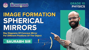 Image Formation by Spherical Mirrors & Concave Mirror Ray Diagrams: Light Class 10 Science (Physics)