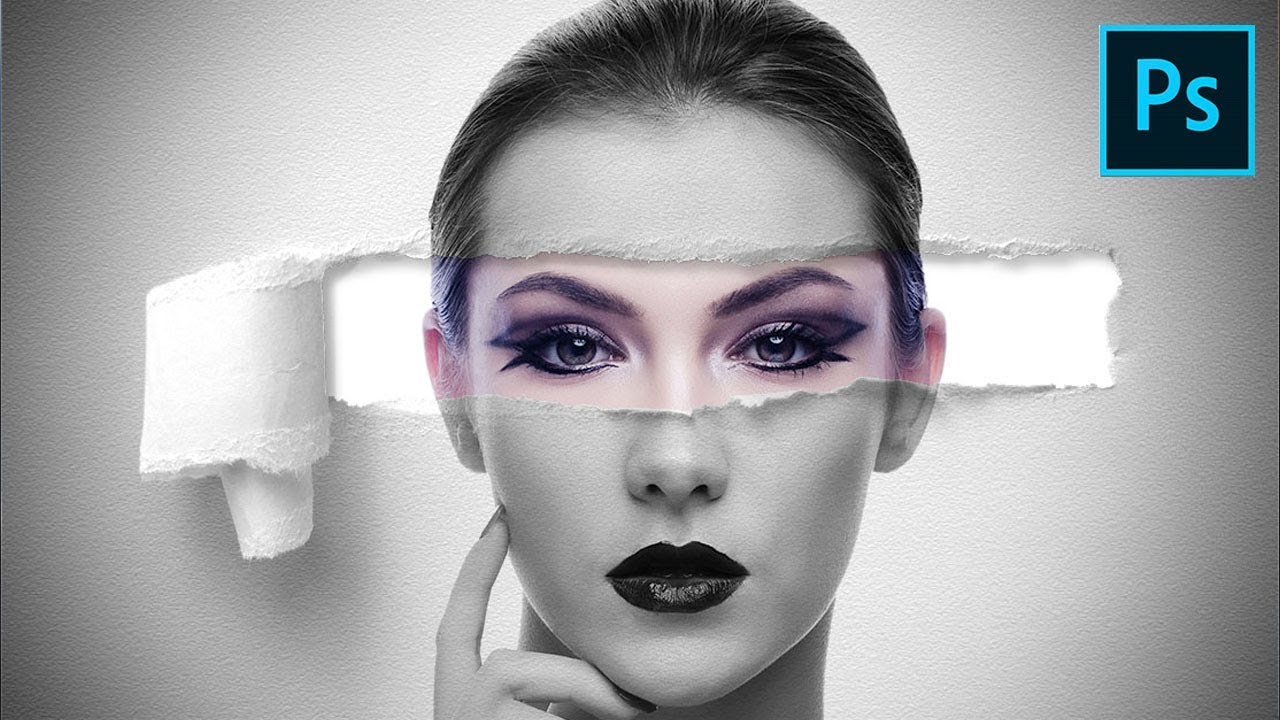 Create a Cool-looking, Torn Paper Portrait in Photoshop | Photoshop ...