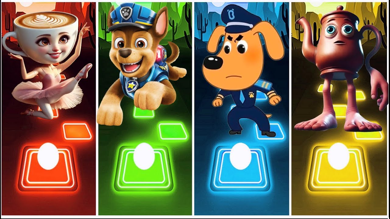 Balerina Capuchina 🆚 Paw Patrol 🆚 Sheriff Labrador 🆚 Ta Ta Sahur.🎶 Who Best?