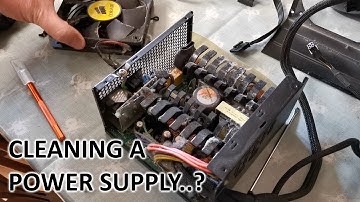 Cleaning up an old Power Supply - probably not the correct way..