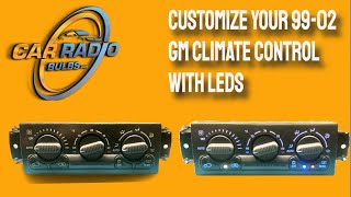 Customize Your 9902 GM Climate Control With led's