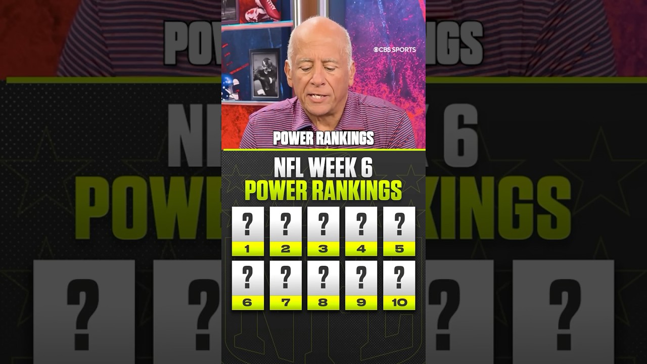 NFL Week 6 Power Rankings 📈