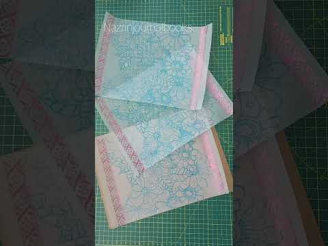 See description Vellum Design Page with foil art  #Journalmaking #creativejournal #shortvideo
