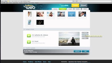 ProShow Web Tutorial - Adding Content