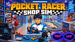 I Built Cars AND Raced Them?! - Pocket Racer Shop Sim screenshot 3