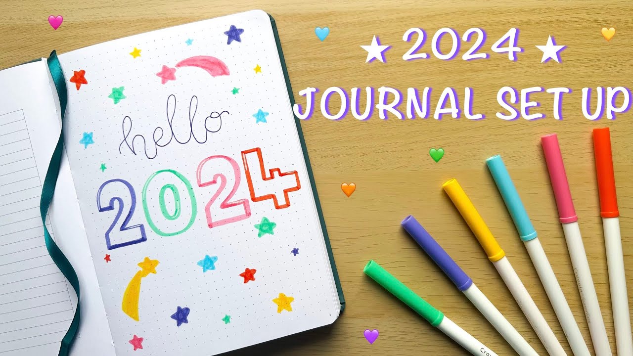 2024 BULLET JOURNAL SET UP ⭐️ New year plan with me & house tour sneak peak  👀🏡✨ 