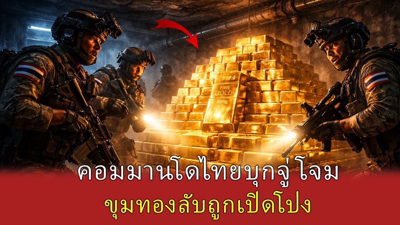 ค้นพบขุมทองลับพันล้านของฮุน มาเนต: หน่วยคอมมานโดไทยบุกถล่มห้องใต้ดิน!