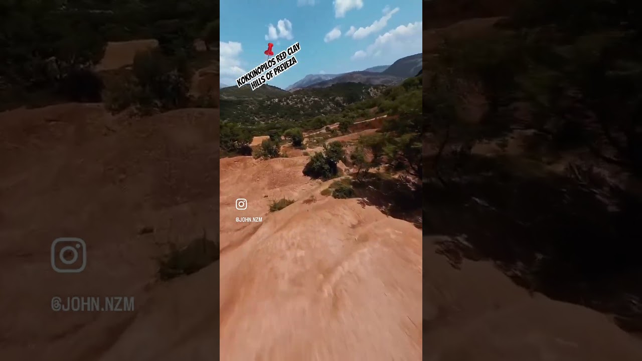 Kokkinopilos, Red Clay Hills of Preveza #gopro  #travel #greece #dji #drone @GoPro @iflightfpv