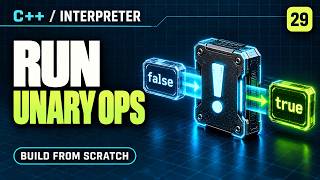 Full Build Your Own Interpreter - 29 Unary Operators: Negation & Not Update