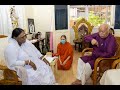 Rss chief mohan bhagwat calls on amma sri mata amritanandamayi devi at amritapuri ashram
