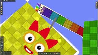 [Algodoo] Numberblocks - the floor is LAVA & game of TAG together!