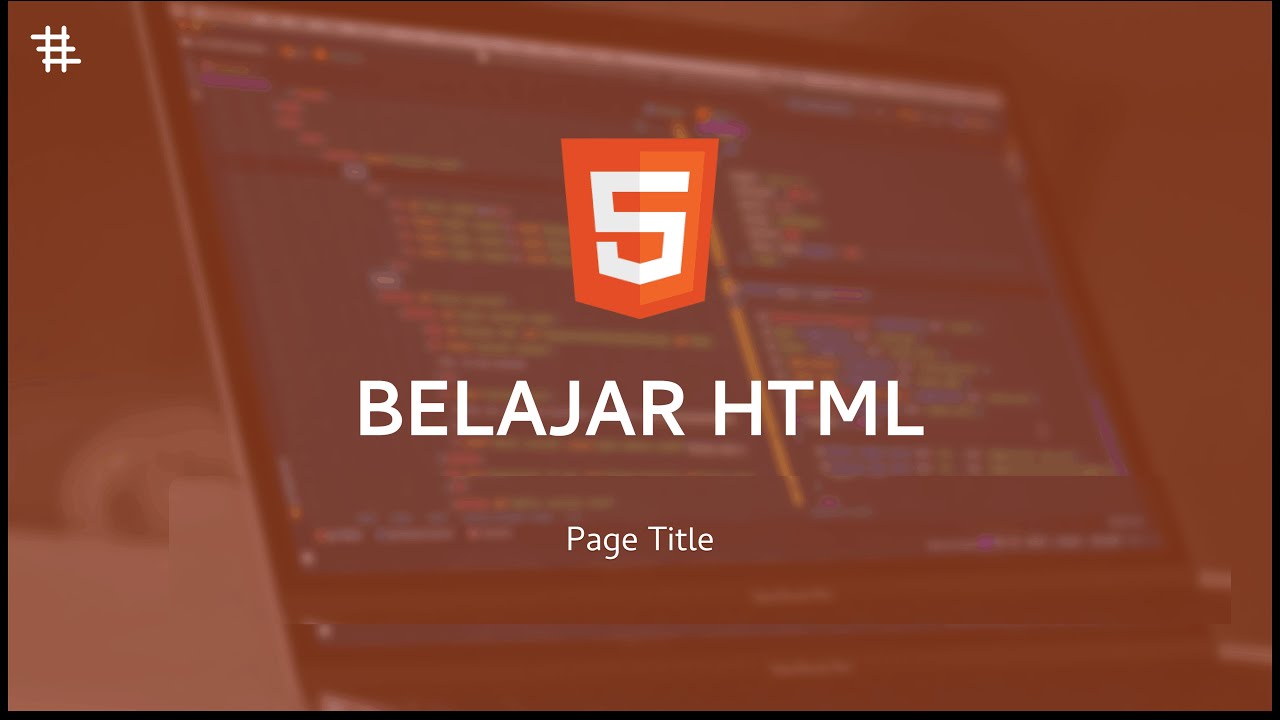 Belajar HTML | Page Title - YouTube