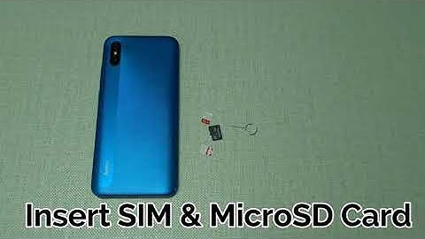 Redmi 9A| Redmi 9i :  Insert SIM & MicroSD card