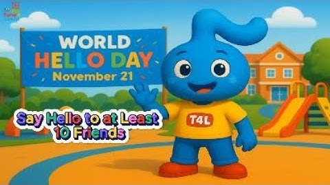 Say Hello Dance! 👋 | World Hello Day Song for Kids (Nov 21) – Say Hello to 10 Friends!