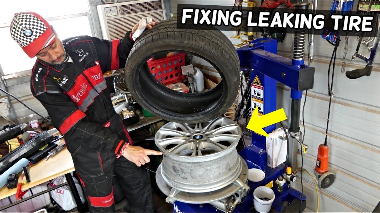 HOW TO FIX TIRE THAT LEAKS AROUND THE SIDEWALL YouTube
