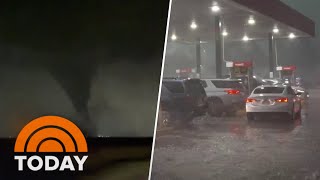 Tornados tear through Central Plains amid extreme heat in Texas