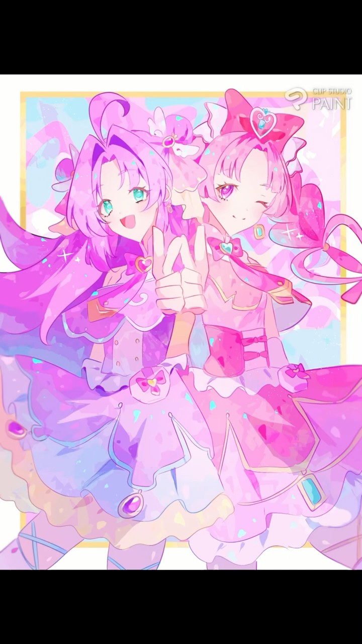 イラストメイキング 】キュアアンサー&キュアミスティック描いてみた