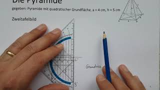 Zweitafelbild einer Pyramide