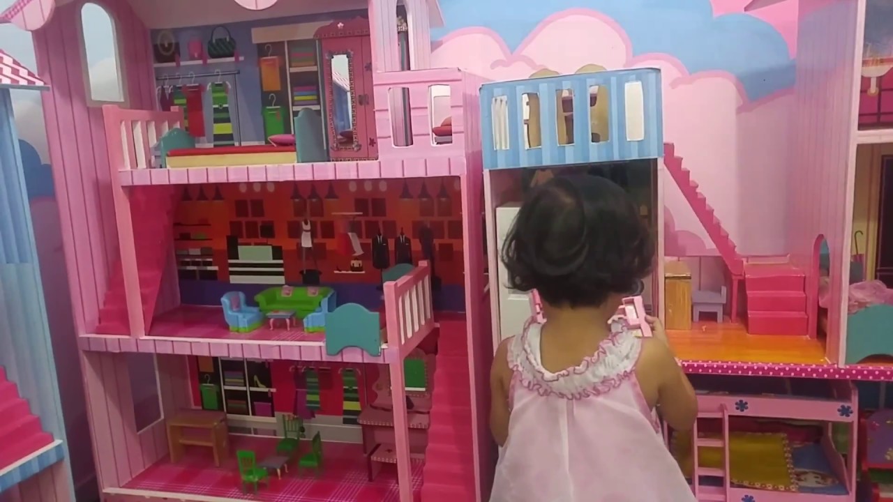 Auliya Main Boneka Barbie Lengkap Sama Rumah Barbienya YouTube