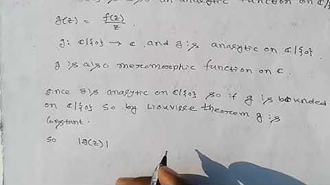 Problem on Analytic function on Complex plane....NET/GATE/NBHM