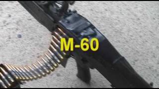 Firing a M60 machine gun fully automatic
