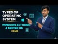 Types of Operating System Explained in Hindi | Windows Editions &amp; Server OS | Computer Technology