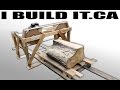 Making a wooden band saw mill from scratch  full build