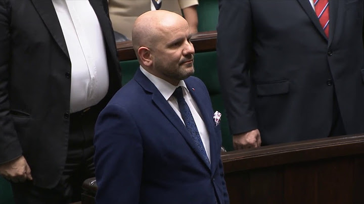 Warszawa. Mariusz Gosek składa ślubowanie poselskie (12.02.2020)