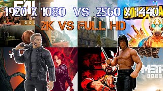 Битва разрешений. 2K vs Full HD. Сравнение в играх.