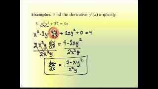 2.5 Implicit Differentiation (part 2)