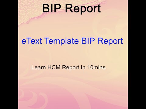 Oracle Cloud - eText Template BIP Report