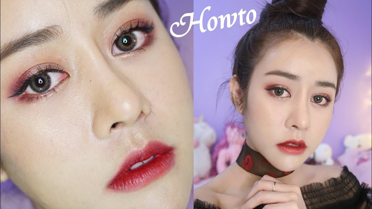 Howto Soft Burgandy Makeup เห่อ 1-2Beautiful cutepress