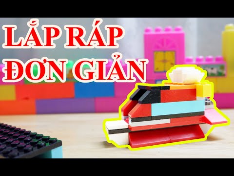 Lấp ráp mô hình chiếc phà bằng lego đơn giản . đồ chơi mô hình . đồ chơi lego . Bé nguyên tv