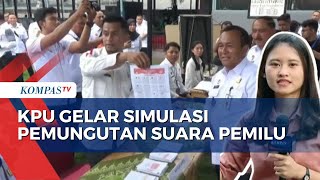 KPU Lakukan Simulasi Pemungutan Suara Pemilu 2024