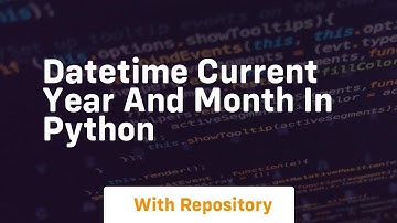 datetime current year and month in python