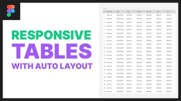 Create a responsive table with auto layout in Figma